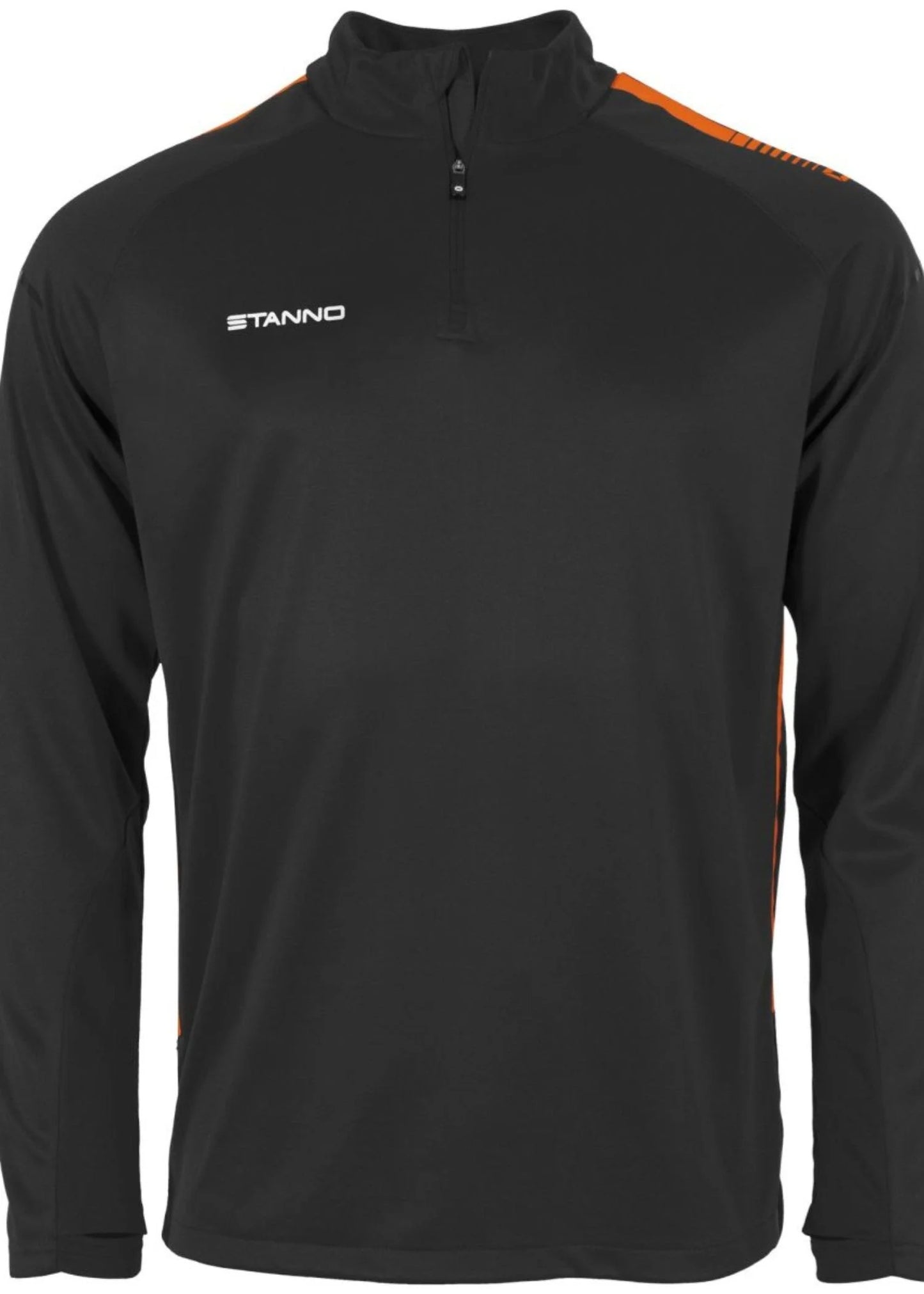 Stanno-Men Quarter Zipper Black Orange ST
