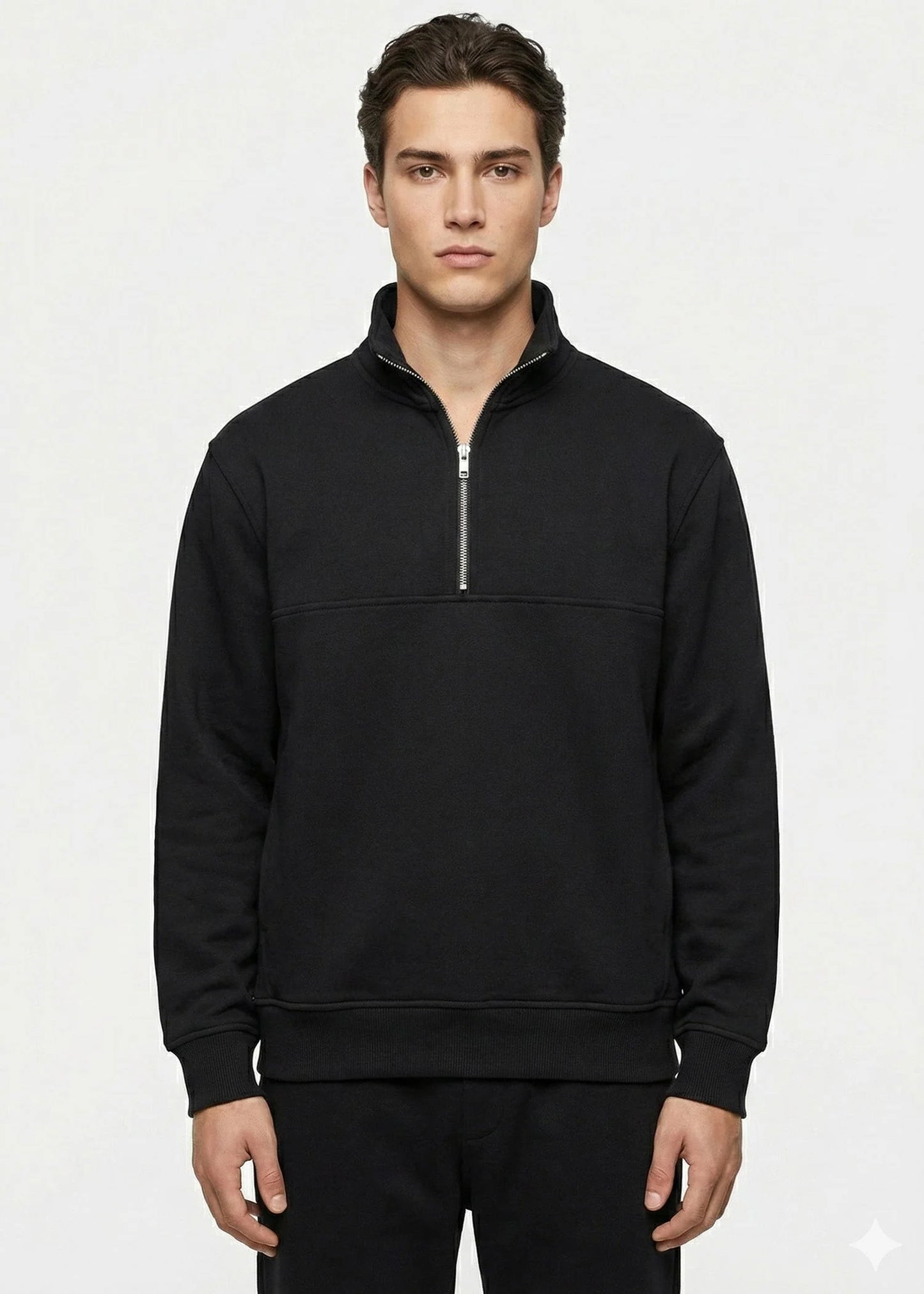 Arrow-Men Quarter Zipper| Blck-Swiss P