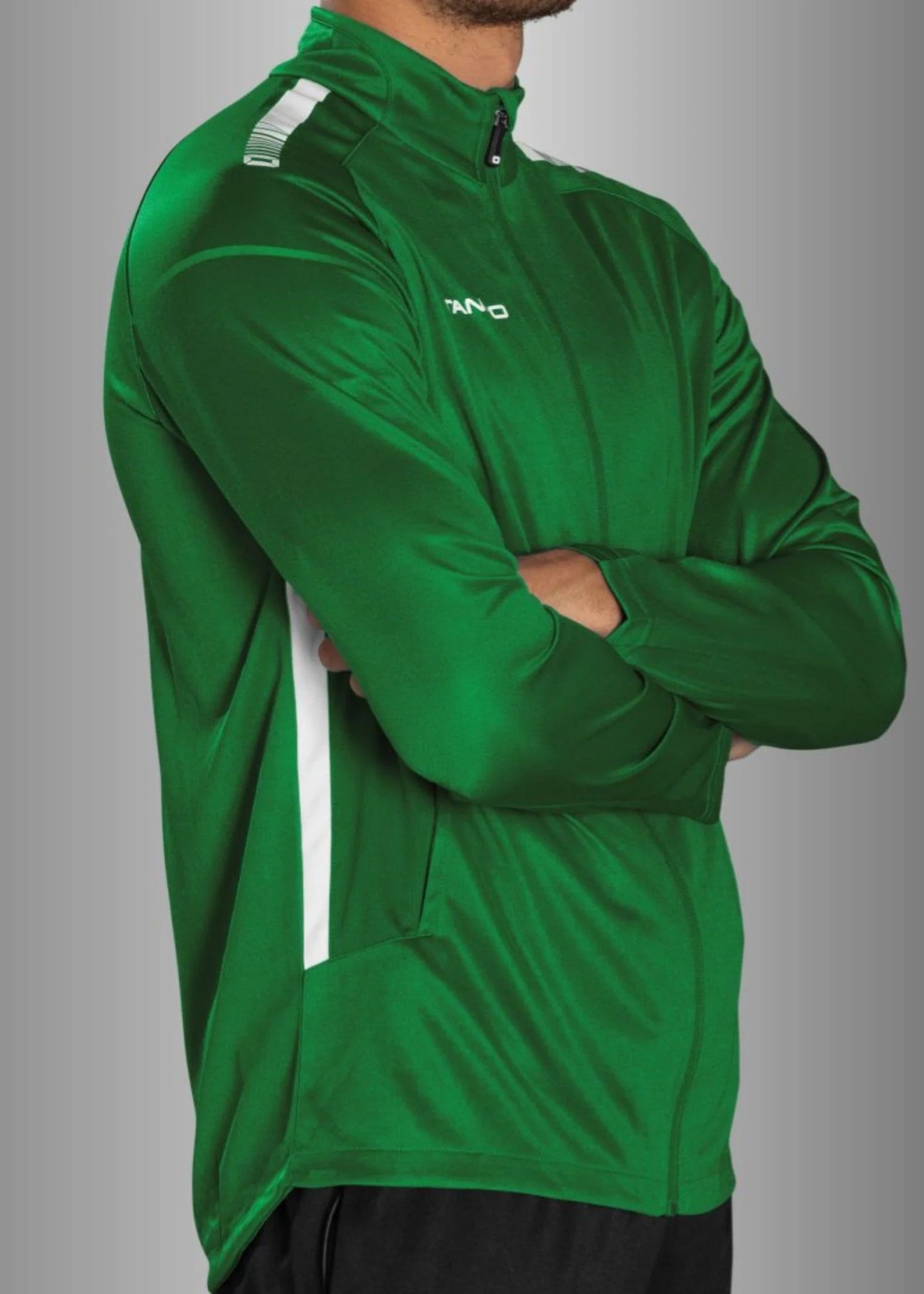 Stanno-Kids Jacket Full Zip Green White