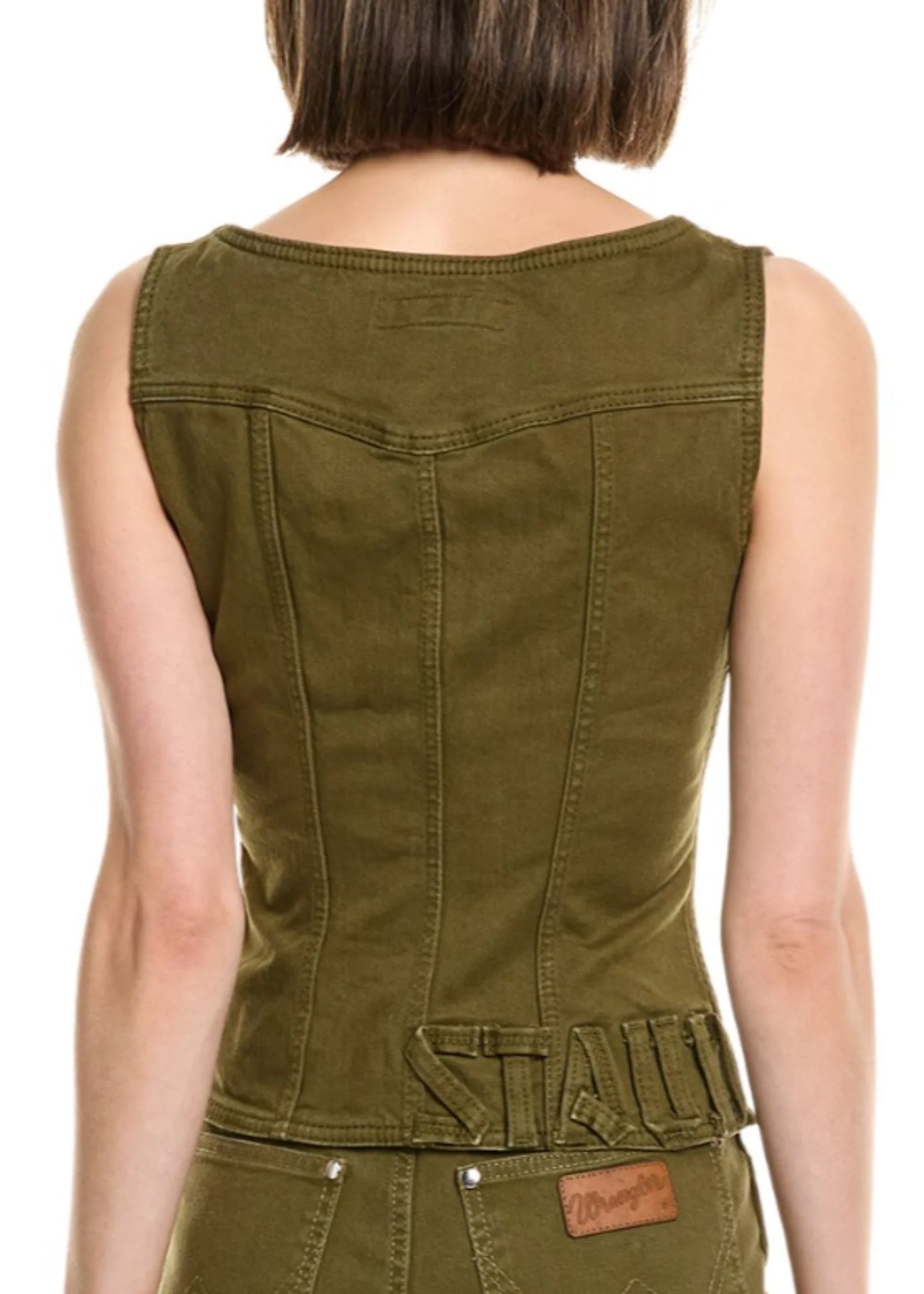 Wrangler-Women Trucker Top Denim 2