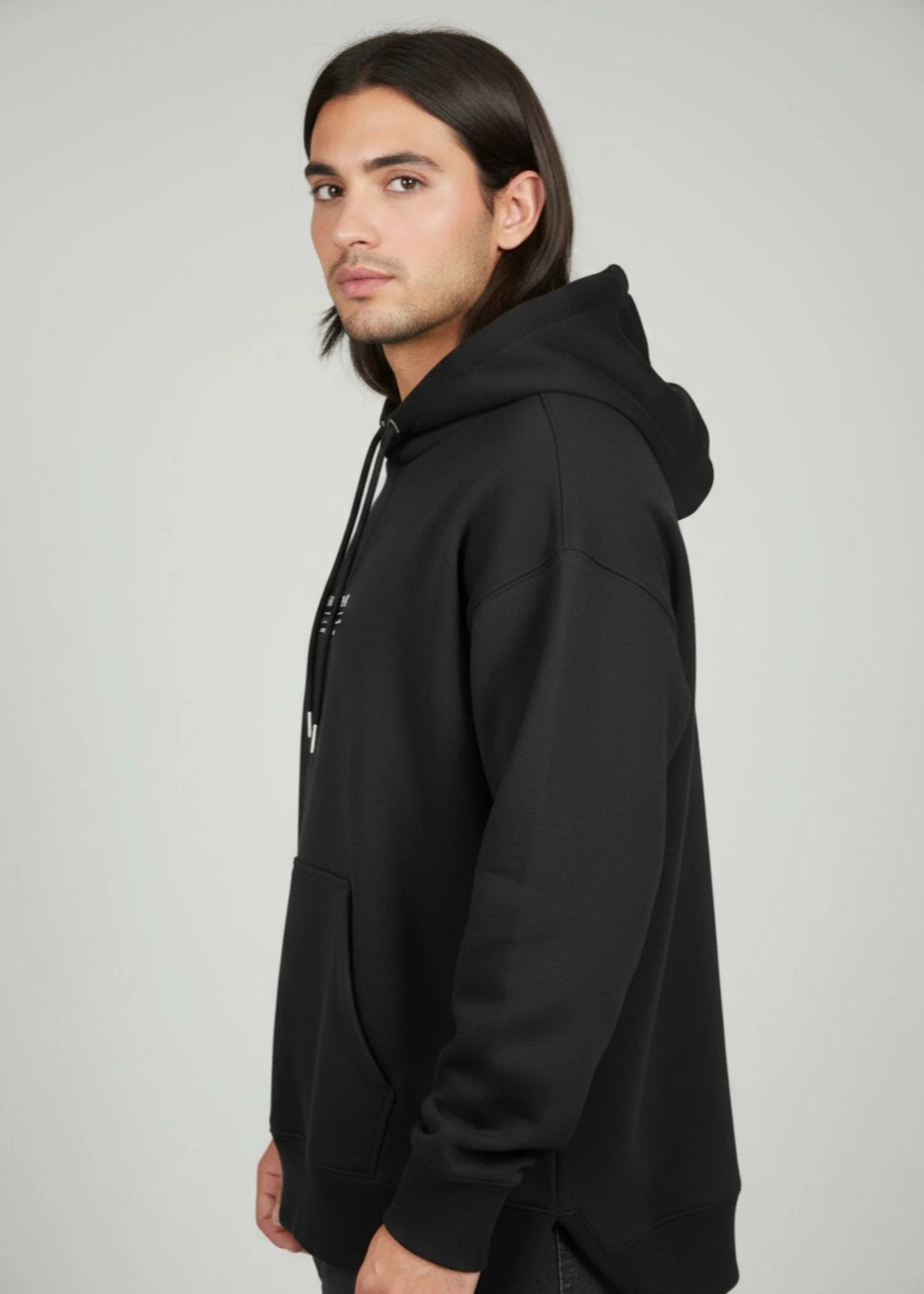 Tom Tailor-Fleece Hood Drop Shoulder TT- Black
