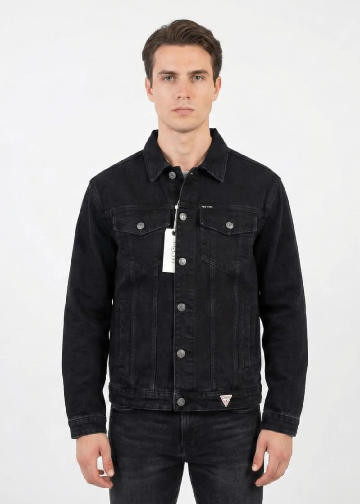 Guess-Men Denim Jacket Black 07