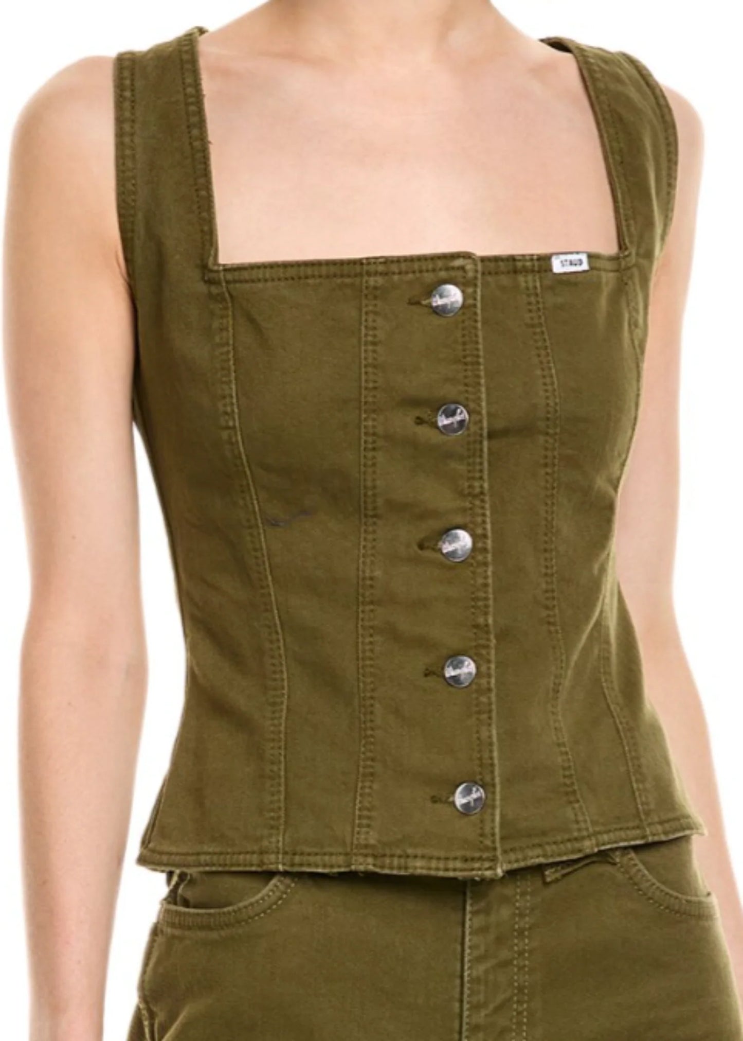 Wrangler-Women Trucker Top Denim 2