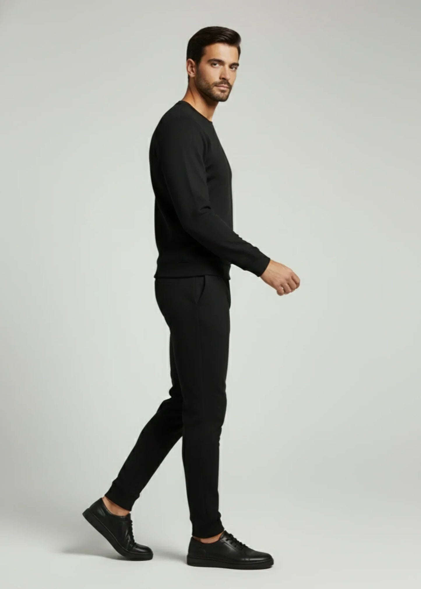 Primark-Fleece Jogger Trouser Men-Black PrimeM
