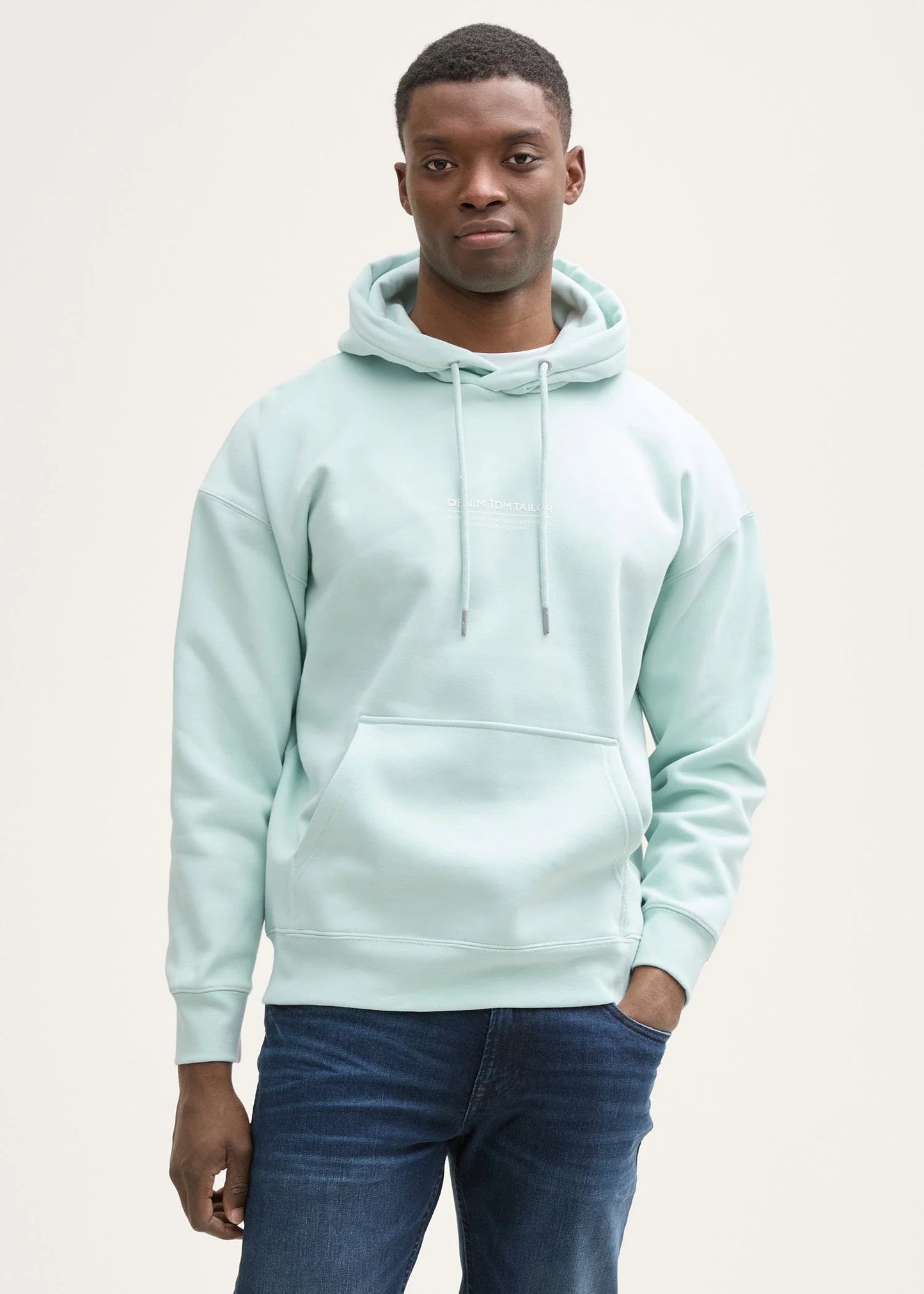 Tom Tailor-Drop Shoulder Men Hoodie TT Sea F