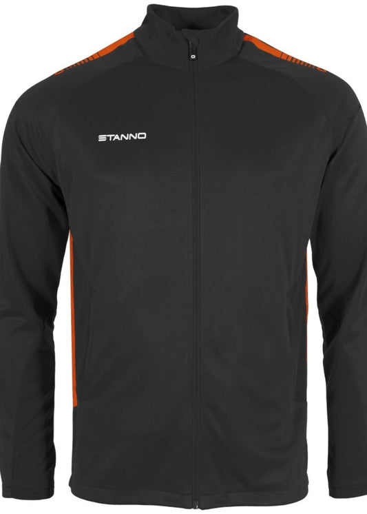 Stanno-Men Full Zipper Black Orange ST