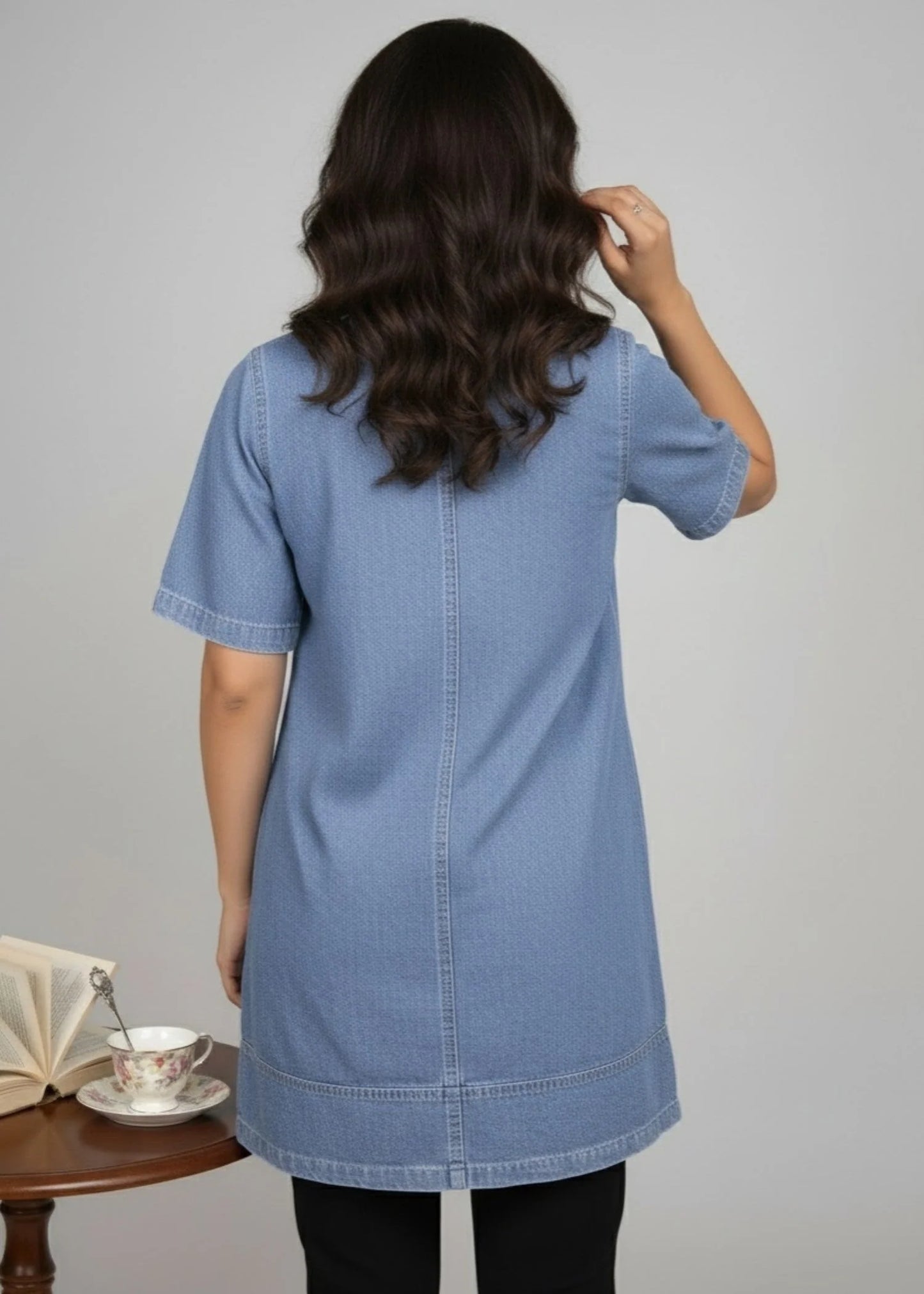 fatface-Mid Blue Denim Top  - grg - DIA 05