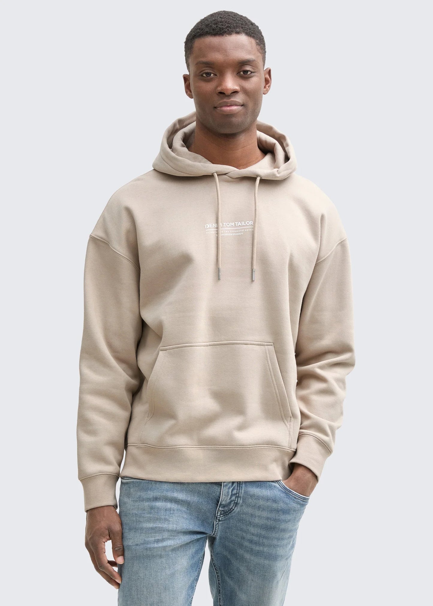 Tom Tailor-Drop Shoulder Fleece Hood Beige TT