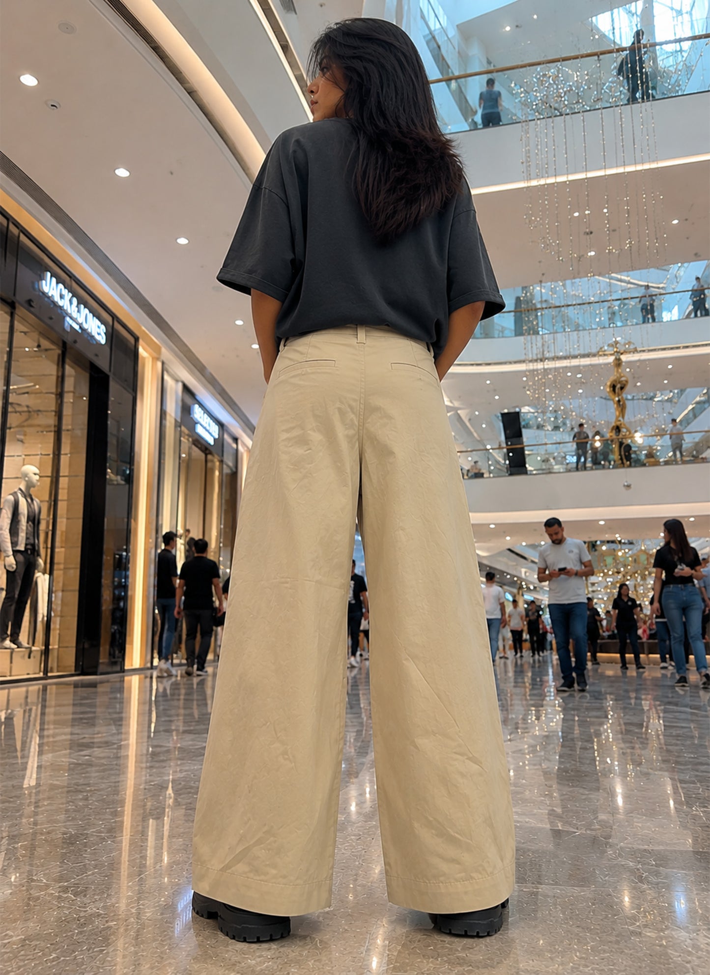 MAG-Women palazzo Wide Leg pants Skin