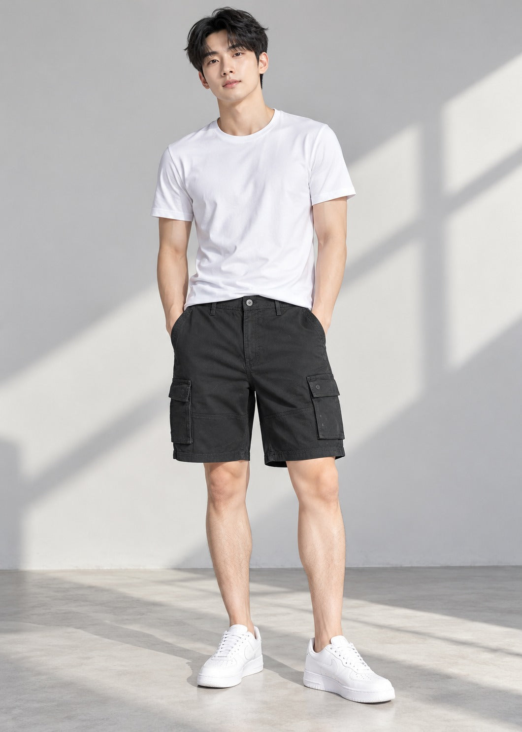 M&S Mens Shorts Black 603