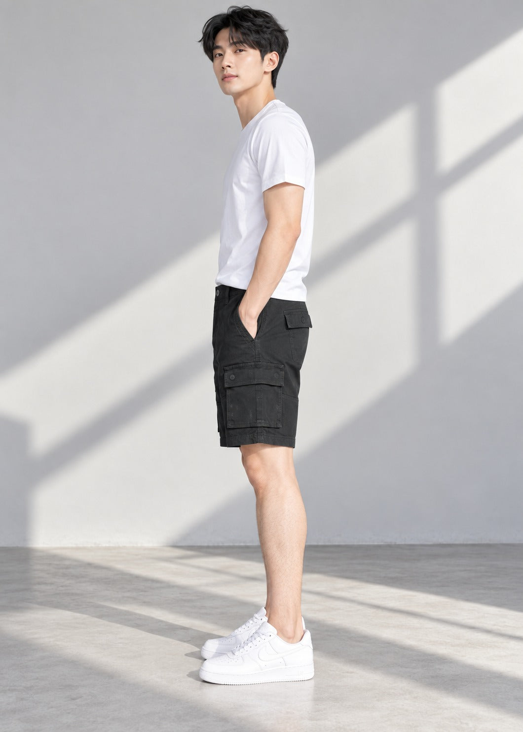 M&S Mens  Shorts Black  603