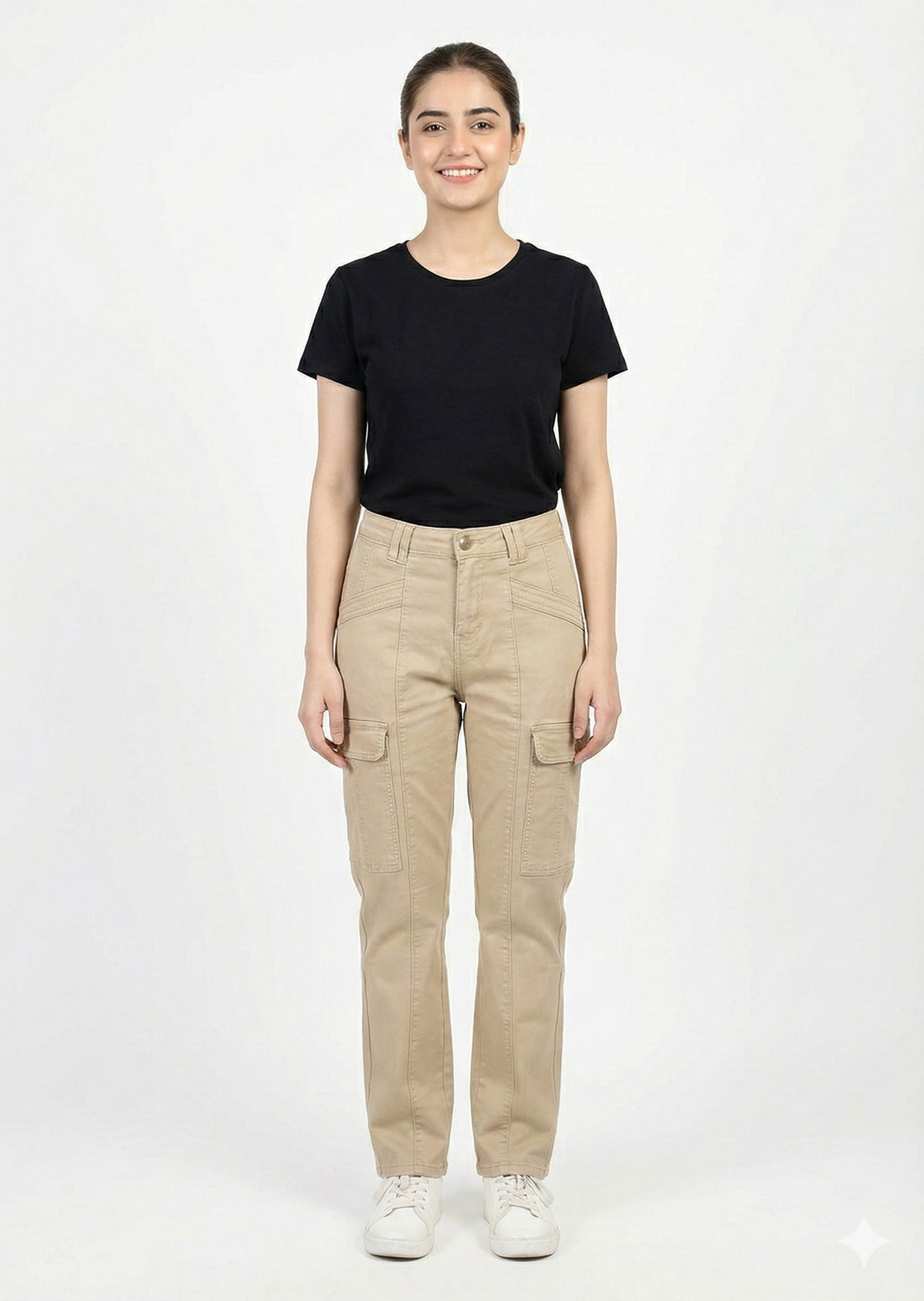Pilcro-Beige Cargo Pant Dia 113