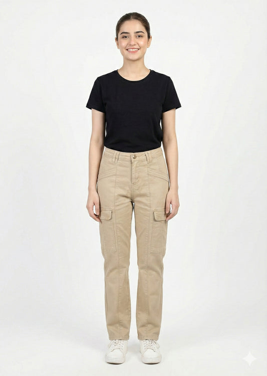 Pilcro-Beige Cargo Pant Dia 113