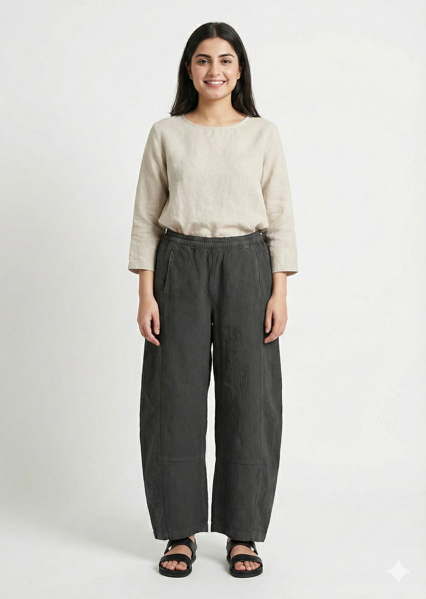 Pilcro-Baggy Casual Gray Trouser 129