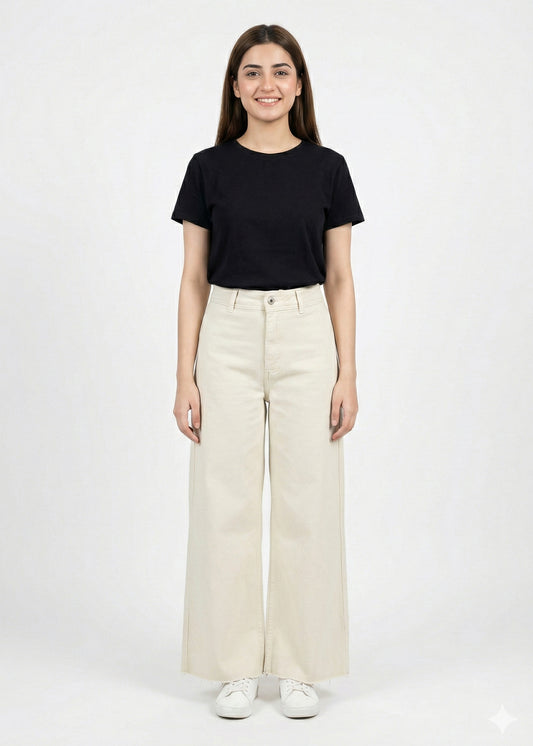 Off White Wide Leg Jeans Dia 189