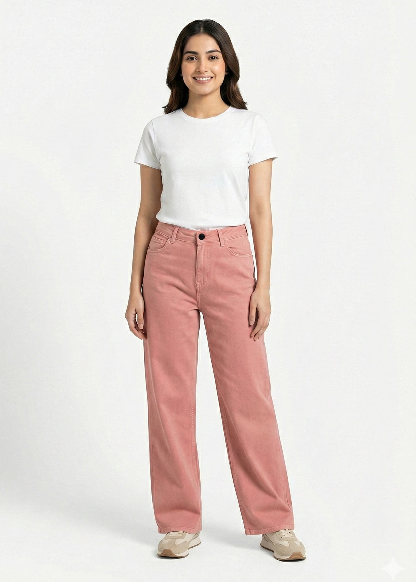 Pilcro-Tall Women Wide Leg T Pink Jeans Dia 236