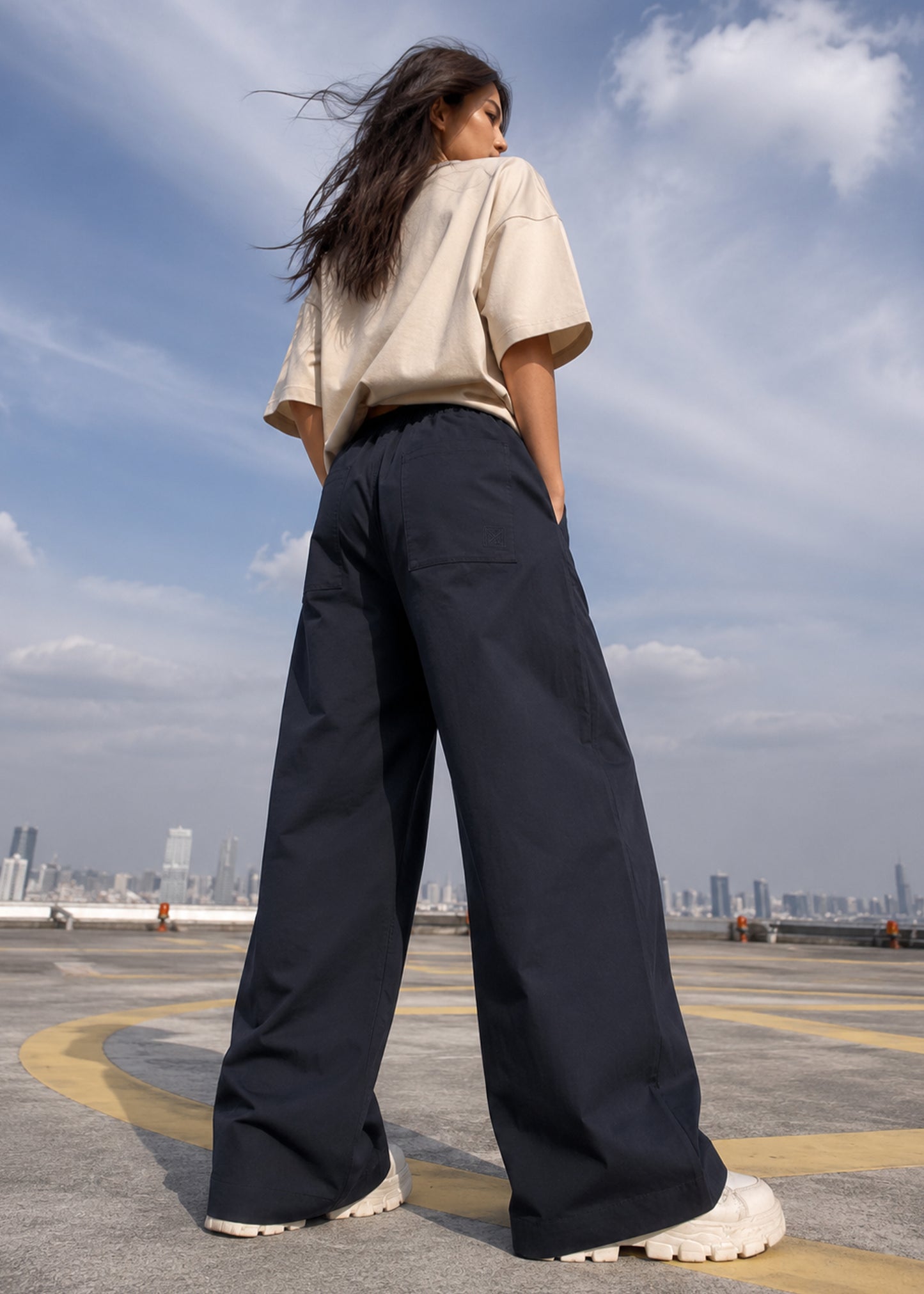 MAG-Women Wide Leg Pants Black