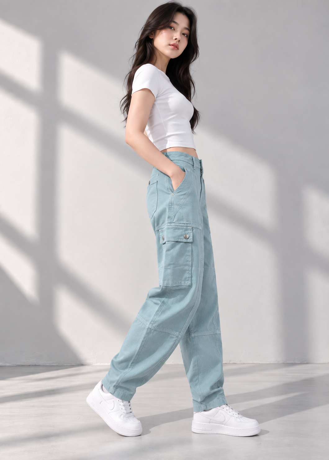 Anthropologie Women Cotton Cargo Light Stretch 805
